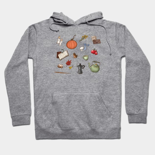 Cozy Fall Items Hoodie by Lady_Caffiene